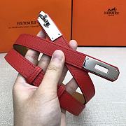 Hermes Kelly 18 Red Belt 8mm - 3