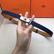 Hermes Kelly 18 Dark Blue Belt 8mm - 2