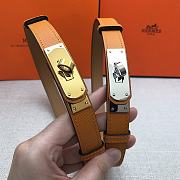 Hermes Kelly 18 Orange Belt 8mm - 1