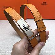 Hermes Kelly 18 Orange Belt 8mm - 5