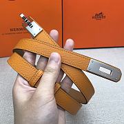 Hermes Kelly 18 Orange Belt 8mm - 4