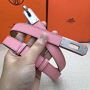 Hermes Kelly 18 Pink Belt 8mm - 2