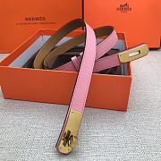 Hermes Kelly 18 Pink Belt 8mm - 4