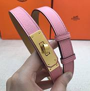 Hermes Kelly 18 Pink Belt 8mm - 5