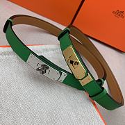 Hermes Kelly 18 Green Belt 8mm - 1