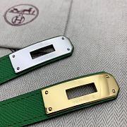 Hermes Kelly 18 Green Belt 8mm - 3