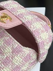 Chanel Small Vanity Case Pink Tweed - 15×12.5×8cm - 2