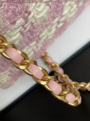 Chanel Small Vanity Case Pink Tweed - 15×12.5×8cm - 4