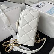 Chanel Small Vanity Case White Lambskin - 15×12.5×8cm - 3