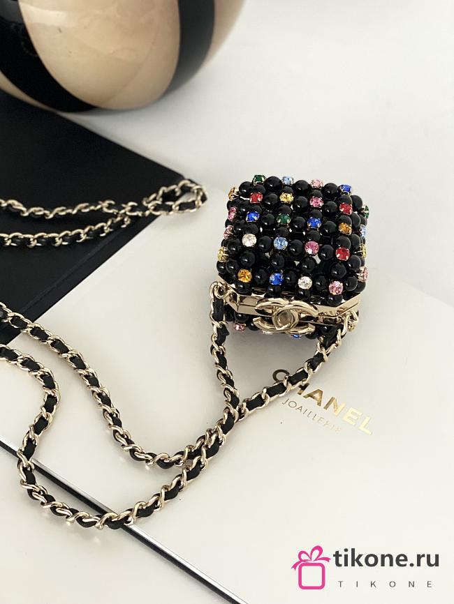 Chanel Swarovski Pearl Earphone Bag - 3.1x2.7x2.7cm - 1