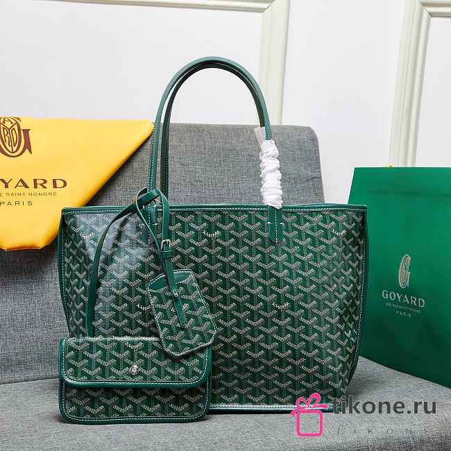 Goyard Saint Louis PM Tote Green Large Size - 1