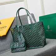 Goyard Saint Louis PM Tote Green Large Size - 5