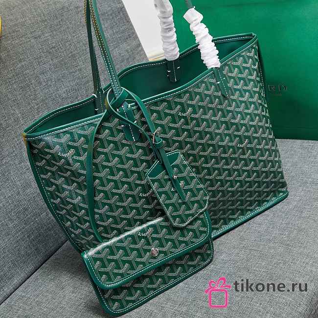 Goyard Saint Louis PM Tote Green Medium Size - 1