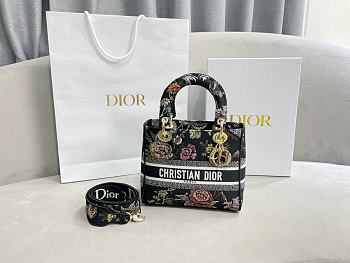 Christian Dior Lady Flower Patterns Street - 24x20x11cm