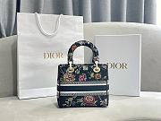 Christian Dior Lady Flower Patterns Street - 24x20x11cm - 5