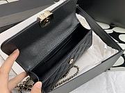 Chanel Black Chain Bag With Hollow Handle - 18x10x4.5cm - 2