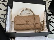 Chanel Beige Chain Bag With Hollow Handle - 18x10x4.5cm - 1