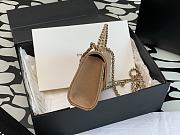 Chanel Beige Chain Bag With Hollow Handle - 18x10x4.5cm - 5