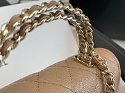 Chanel Beige Chain Bag With Hollow Handle - 18x10x4.5cm - 4