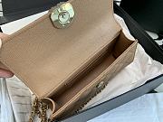 Chanel Beige Chain Bag With Hollow Handle - 18x10x4.5cm - 2