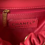 Chanel Small Pink Bucket Bag Lambskin - 17x16x7cm - 4