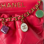 Chanel Small Pink Bucket Bag Lambskin - 17x16x7cm - 2