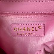 Chanel Small Light Pink Bucket Bag Lambskin - 17x16x7cm - 3