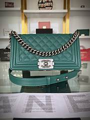 Chanel Leboy Green With Silver Hardware - 25x15x8cm - 1