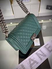 Chanel Leboy Green With Silver Hardware - 25x15x8cm - 2