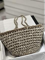 Chanel Crochet Small Shopping Bag - 20x36x12cm - 3