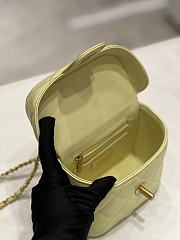 Chanel Small Vanity Case Lambskin 'Light Yellow' - 15×12.5×8cm - 3
