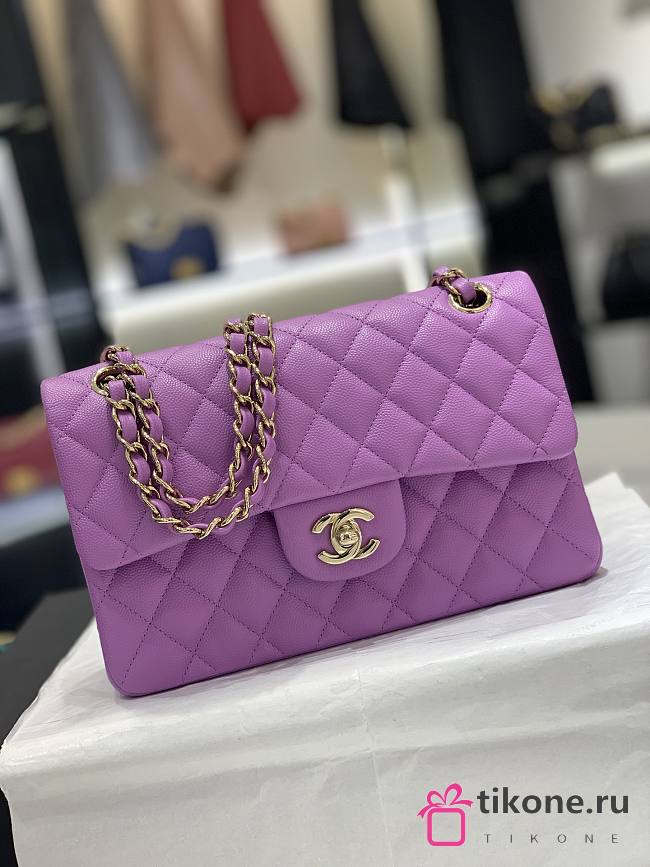 Chanel 23 Purple Classic Flap Bag  - 1