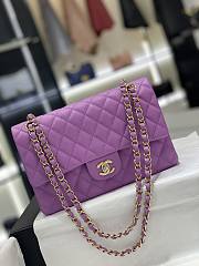 Chanel 25 Purple Classic Flap Bag - 1