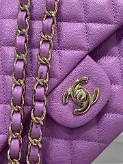 Chanel 25 Purple Classic Flap Bag - 2