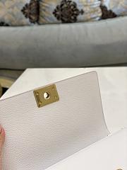 Chanel Leboy White in Gold Hardware - 25x15x9cm - 5