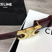 Celine Arc de Triomphe Purple Tambourine Belt - 2.5cm - 5