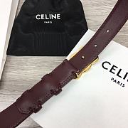 Celine Arc de Triomphe Purple Tambourine Belt - 2.5cm - 4