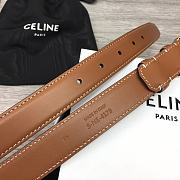 Celine Arc de Triomphe Brown Belt - 2.5cm - 4