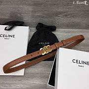 Celine Arc de Triomphe Brown belt width 1.8cm - 1