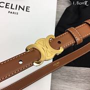 Celine Arc de Triomphe Brown belt width 1.8cm - 4