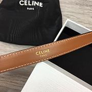 Celine Arc de Triomphe Brown belt width 1.8cm - 5