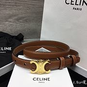 Celine Arc de Triomphe Brown belt width 1.8cm - 3