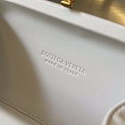 Bottega Veneta White Metallic Leather - 19x11.5x5cm - 3