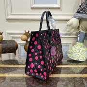 LV x YK OnTheGo MM Rose Red Polka Dot  - 3