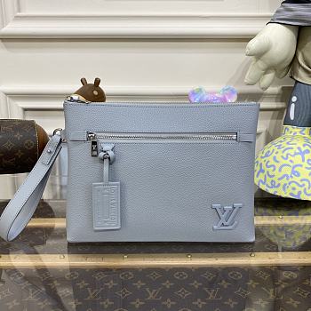 LV Takeoff Pouch Light Blue -  30x22x5 cm 