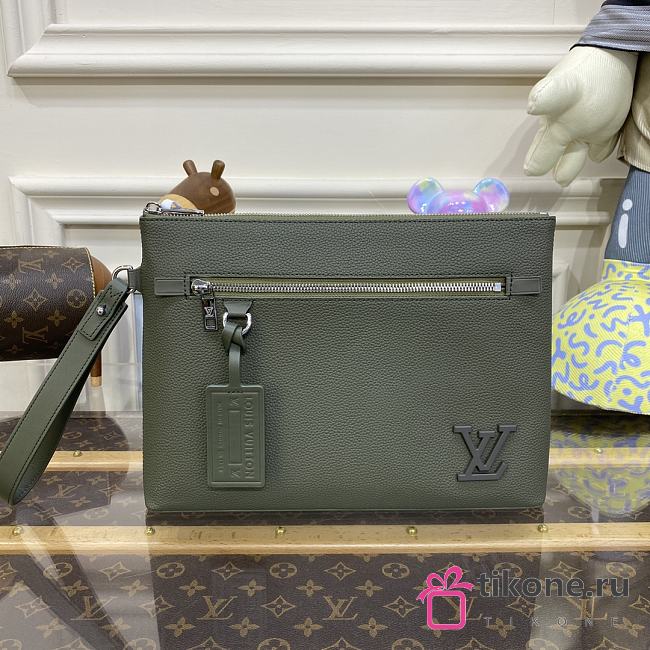 LV Takeoff Pouch Green - 30x22x5 cm - 1