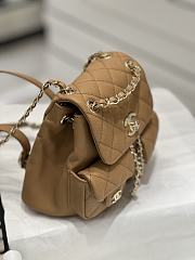 Chanel 23 Brown Mini Backpack - 17x17x9cm - 1