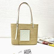 Loewe Small Basket Bag In Natural and White Color - 27x20x10cm - 4