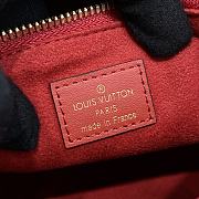 LV Soufflot Red Tote - 29x19x10cm - 4