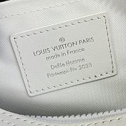 Louis Vuitton White City Keepall M21835 - 27x17x13cm - 3